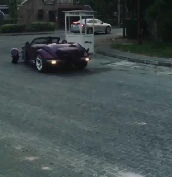 Peter Okoye Cruises Around Banana Island In A Chrysler Prowler